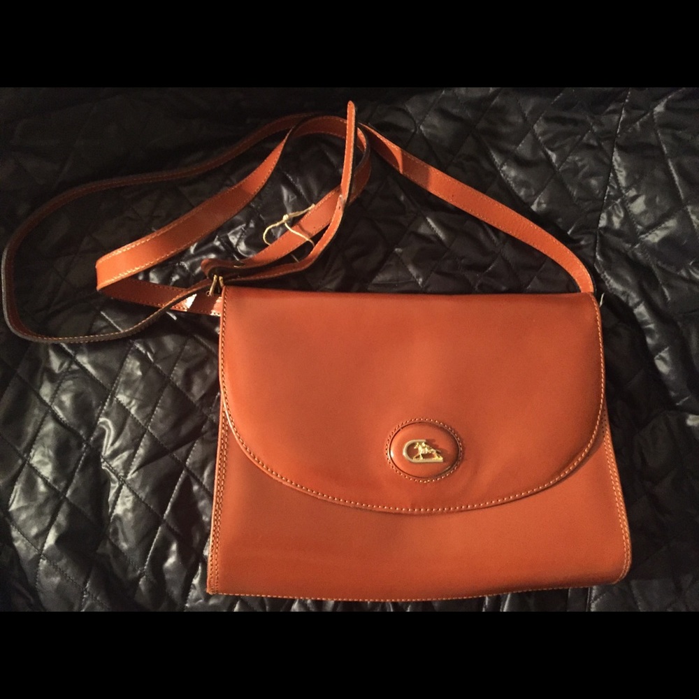 VNTG CRISTIAN RARE ITALIAN Leather Crossbody NWOT - Picture 1 of 8